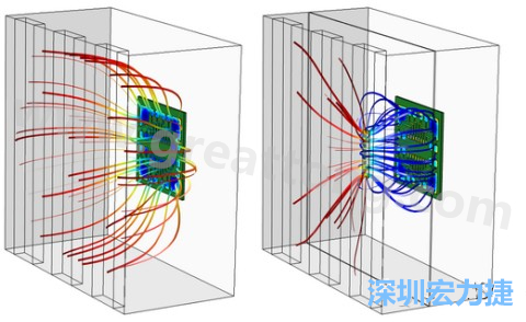 孔隙開口的長度與寬度及其在電鍍槽中的放置位置得到了優(yōu)化，從而使PCB板上的厚度變化降到最低-深圳宏力捷