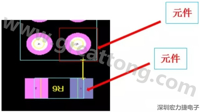 PCBA DFM問(wèn)題實(shí)例2：元件距離太近，組裝干涉 