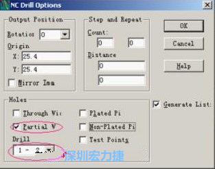轉(zhuǎn)完Gerber后，接著還需轉(zhuǎn)鉆孔，通孔和盲、埋孔的轉(zhuǎn)法有所不同，轉(zhuǎn)通孔只須點擊Add，在彈出的窗口Document Name輸入文件名