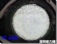 紅墨水染紅測試分析-IC面，允收