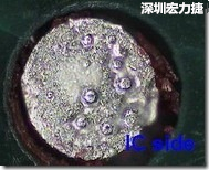 紅墨水染紅測試分析-IC面，判退，