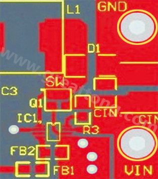 星節(jié)點(diǎn)連接地平面及兩個(gè)小電流接地連接(IC和分壓器)。
