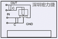 圖3：降壓電路的PCB設(shè)計(jì)示例。