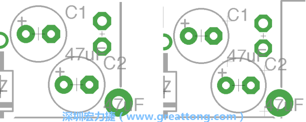 如果你尚未使用「分離工具（Smash Tool）」將所有的名稱和量值標(biāo)簽從各自對應(yīng)的元件上分離，你將會(huì)發(fā)現(xiàn)你無法從元件上獨(dú)立地移動(dòng)一個(gè)尚未進(jìn)行分離的標(biāo)簽（如左下圖所示），但是對于已經(jīng)執(zhí)行過分離的元件（如右下圖所示）來說，它們的標(biāo)簽都可以獨(dú)立地操作。