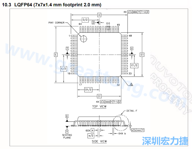 footprint 主要的設(shè)計就是要知道板框及Pad的尺寸， 如下圖所示，你會一直看到 dimension in inch/mm 之類的字眼。